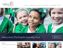 Tablet Screenshot of enquirelearningtrust.org